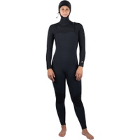 Dames Viper 6/5/4mm Borst Ritssluiting Met Capuchon Wetsuit